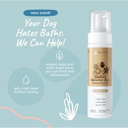 kin+kind Soothing Natural Waterless Dog Bath 2
