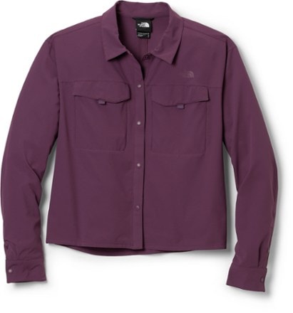 The North Face First Trail UPF Long-Sleeve Shirt - Women's Black Currant Purple, L