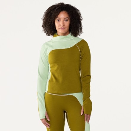 SENIQ Wool Sculpt Merino Mock-Neck Long-Sleeve Base Layer Shirt - Women's 1