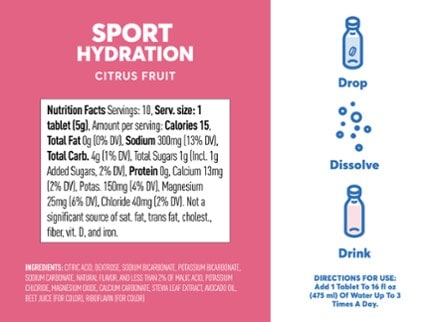 NUUN Sport Hydration Tablets - 10 Servings 2