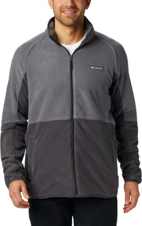 grey columbia fleece jacket