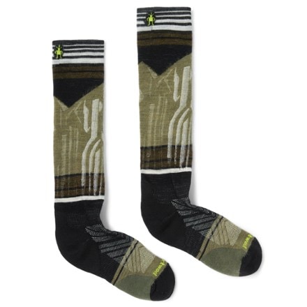 Smartwool Ski Targeted Cushion Summit Shot Over The Calf Socks - Men's 2