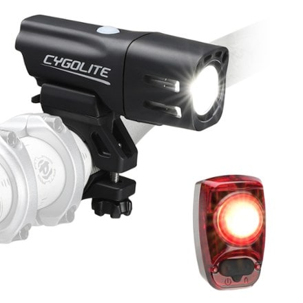 Cygolite City Micro 1200 Headlight and Hotshot 180 Taillight USB-C Bicycle Light Set 2