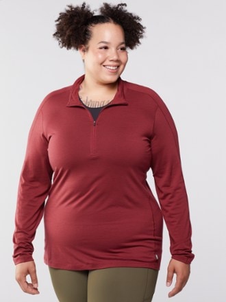REI Co-op Merino 185 Long-Sleeve Half-Zip Base Layer Top - Women's Plus Sizes 1