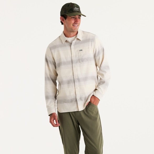 On Body Image of color Ombre Stripe Birch