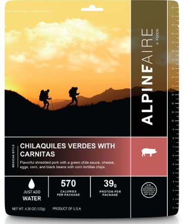 AlpineAire Foods Chilaquiles Verdes with Carnitas - 1 Serving 0