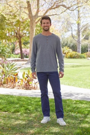 Location Image for Daily Long-Sleeve Henley Shirt - Men's