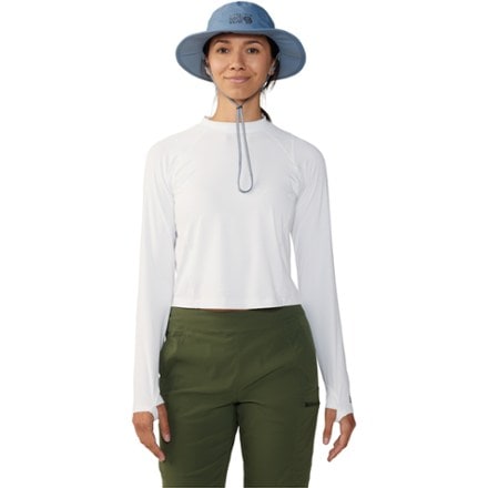 Mountain Hardwear Crater Lake Long-Sleeve Crop Top - Women's 1