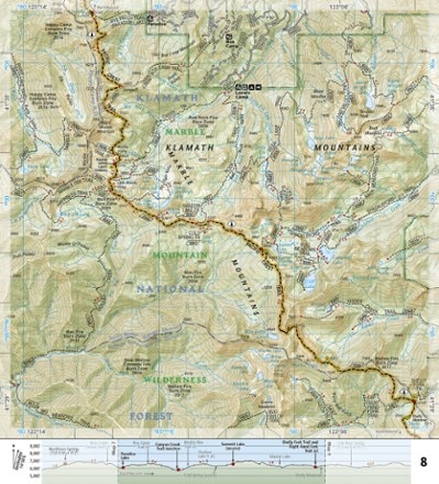National Geographic Pacific Crest Trail Topographic Map Guide: Klamath Mountains 2