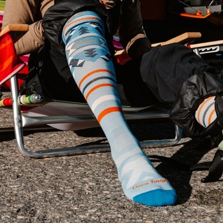 Darn Tough Snowscape Over-the-Calf Lightweight Ski and Snowboard Socks - Women's 3