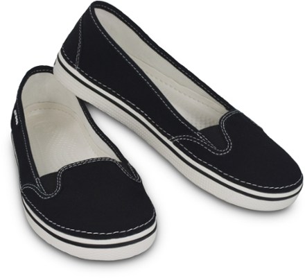 crocs canvas slip on womens