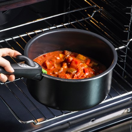 GreenPan Clip Series Ceramic Nonstick 3-Piece Saucepan Set with Removable Handle - 1.7 and 3.3 qts. 6