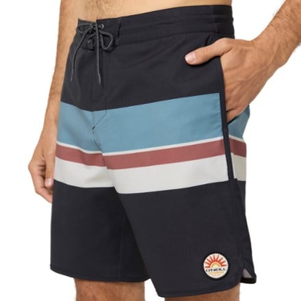 O'Neill Cruzer Stripe Scallop 18" Board Shorts - Men's 3