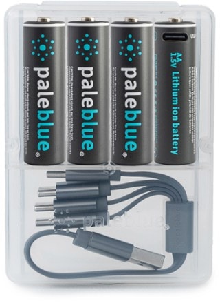 Paleblue Lithium Ion Rechargeable AA Batteries - Package of 4 0