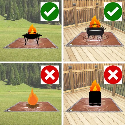 FIRESIDE OUTDOOR Ground Ember Mat 3