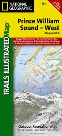 National Geographic Prince William Sound - West Map 0