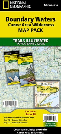 National Geographic Boundary Waters Canoe Area Wilderness Topographic Map Pack 0