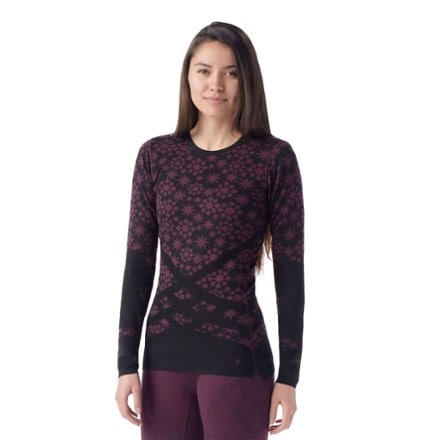 Smartwool Intraknit Thermal Merino Pattern Crew Base Layer Top - Women's 1