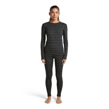 Icebreaker Merino 260 Vertex Long-Sleeve Crewe Alpine Geo Base Layer Top - Women's 3