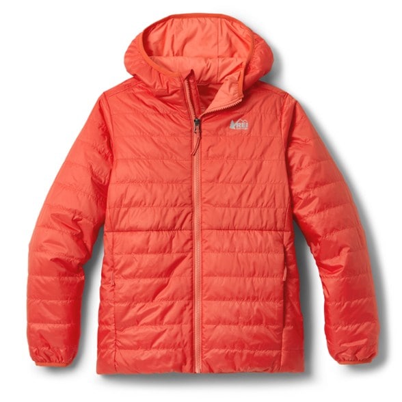 REI Co-op Microtrek Insulated Hoodie - Kids' — Coral Burst