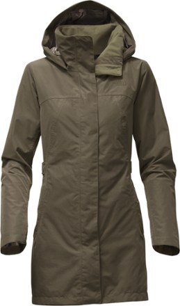 north face laney trench rain jacket