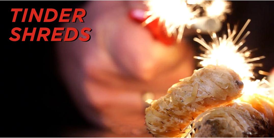 Location Image for Tinder Shreds Fire Starters - Package of 15