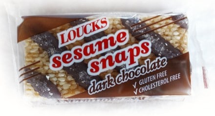 Loucks Dark Chocolate Sesame Snaps 0