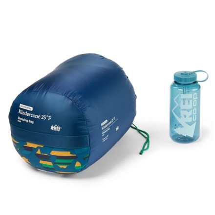 REI Co-op Kindercone 25 Sleeping Bag - Kids' Stuff sack (32oz bottle not included)