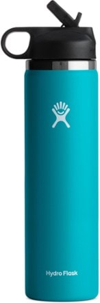 Hydro Flask Wide-Mouth Vacuum Water Bottle with Straw Lid - 24 fl. oz. 0