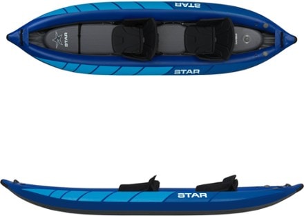STAR Raven II Tandem Inflatable Kayak Side view (Blue)