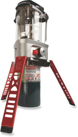 Coleman Northern Nova Propane Lantern Side View (Black/Red)