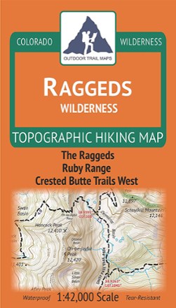 Outdoor Trail Maps Colorado Raggeds Wilderness Map 0