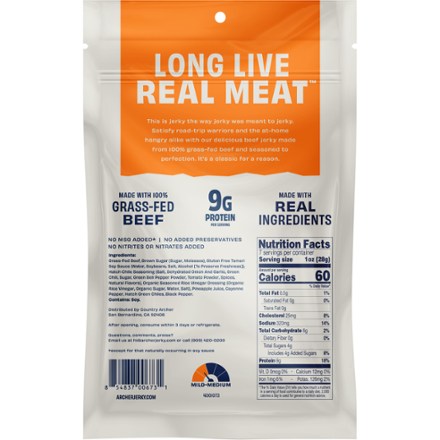 Country Archer Jerky Co. Grass-Fed Beef Jerky - 7 oz. 1