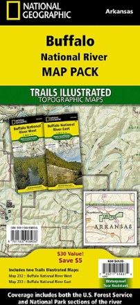 National Geographic Buffalo National River Map Pack 0