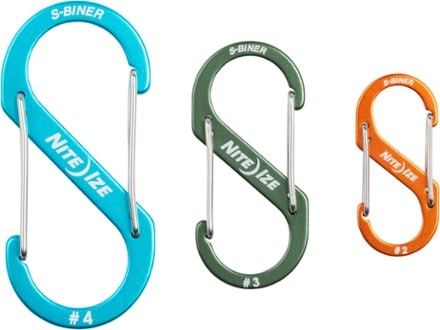 Nite Ize S-Biner Aluminum Dual Carabiners - Package of 3 1