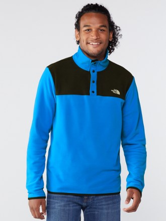 snap neck pullover