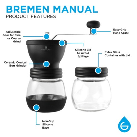 Ceramic conical burr grinder outlet