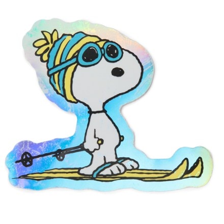 Apply Stickers Skier Snoopy Sticker 1