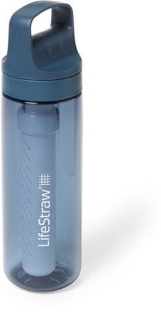 LifeStraw Go Stainless Steel Water Bottle with Filter-24oz-Black