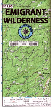 Carson Iceberg Wilderness Trail Map Tom Harrison Cartography Emigrant Wilderness Map | Rei Co-Op