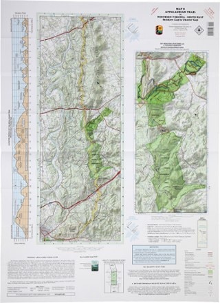 PATC Appalachian Trail Map: AT in Northern Virginia - South Half: Snickers Gap to Chester Cap 0