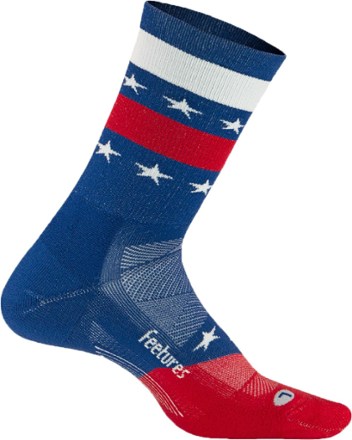 Feetures Elite Low Cushion Mini Crew USA Socks 0