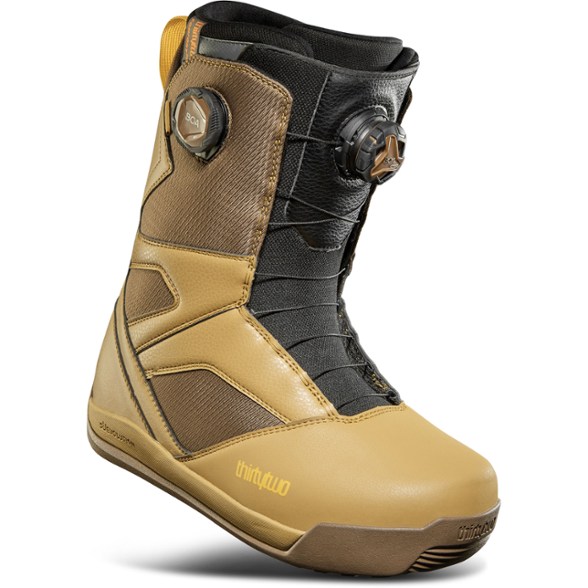 men's thirtytwo snowboard boots TM-2 XLT Diggers Black/White A Michelin Fiberlite outsole provides lightweight traction and durability ThirtyTwo Men's STW Double Boa