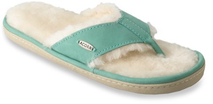 womens sheepskin flip flop slippers
