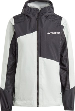 Adidas Terrex Xperior Hybrid Rain Jacket Wonder Silver XS Womens