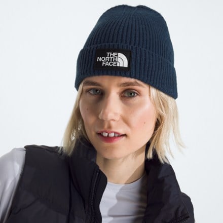 The North Face Logo Box Cuffed Beanie 1