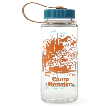 REI Co-op Nalgene Sustain Camp Monsters Wide-Mouth Water Bottle - 16 fl. oz. 0