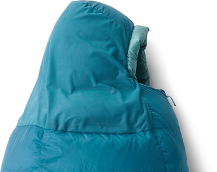 Sidewinder SL 20 Sleeping Bag - Women's [Hood detail (Lyons Blue/Teal)]
