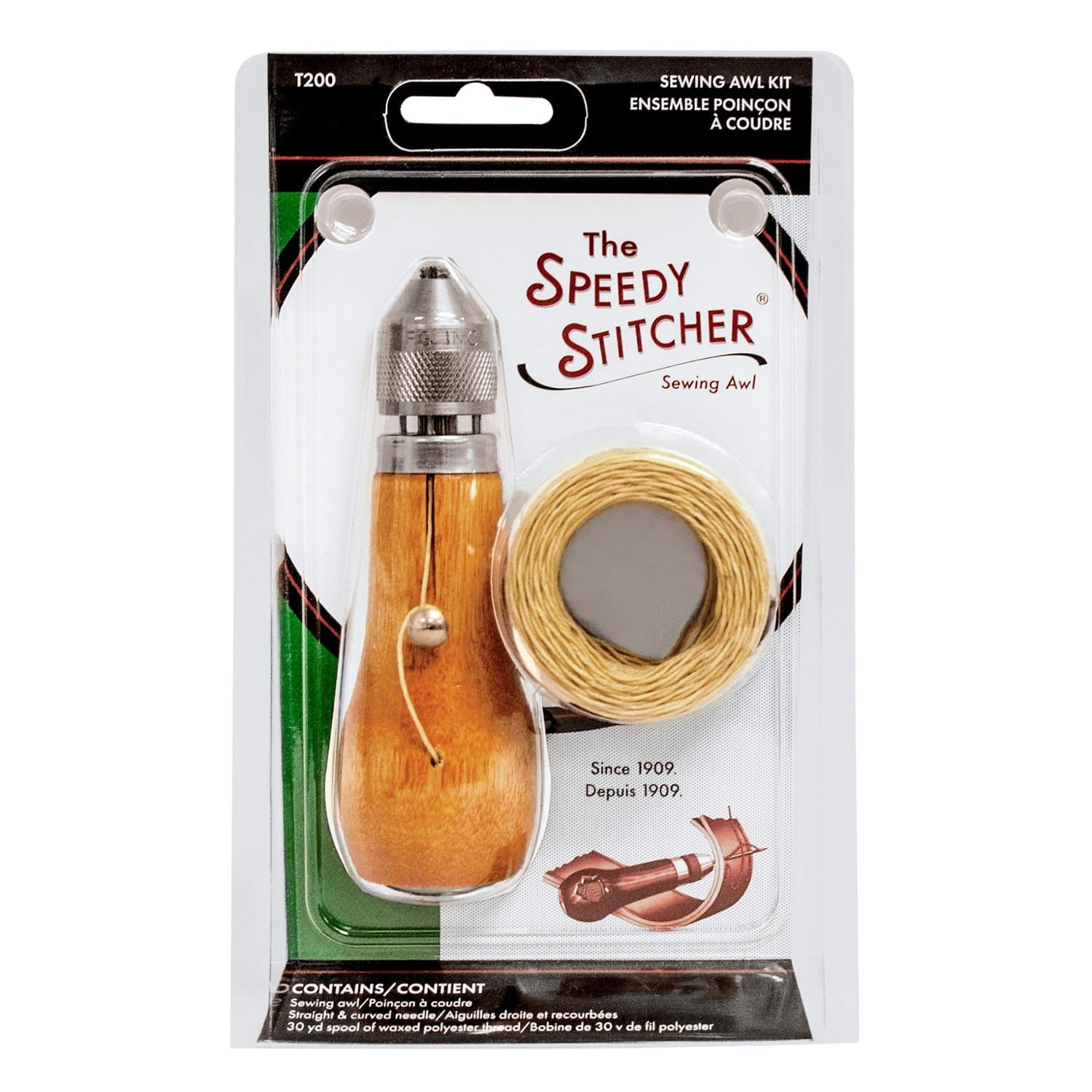 Sewing Awl with Extra Thread