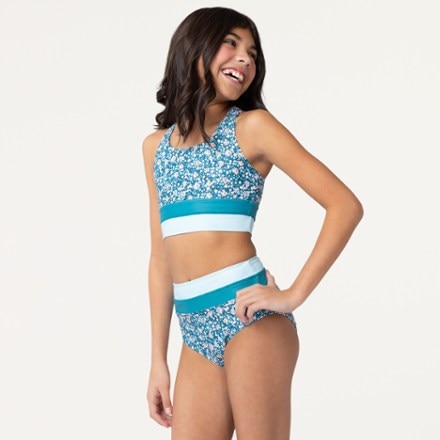 Nani Swimwear Mini Cut Back Crop Swimsuit Set - Girls' 1